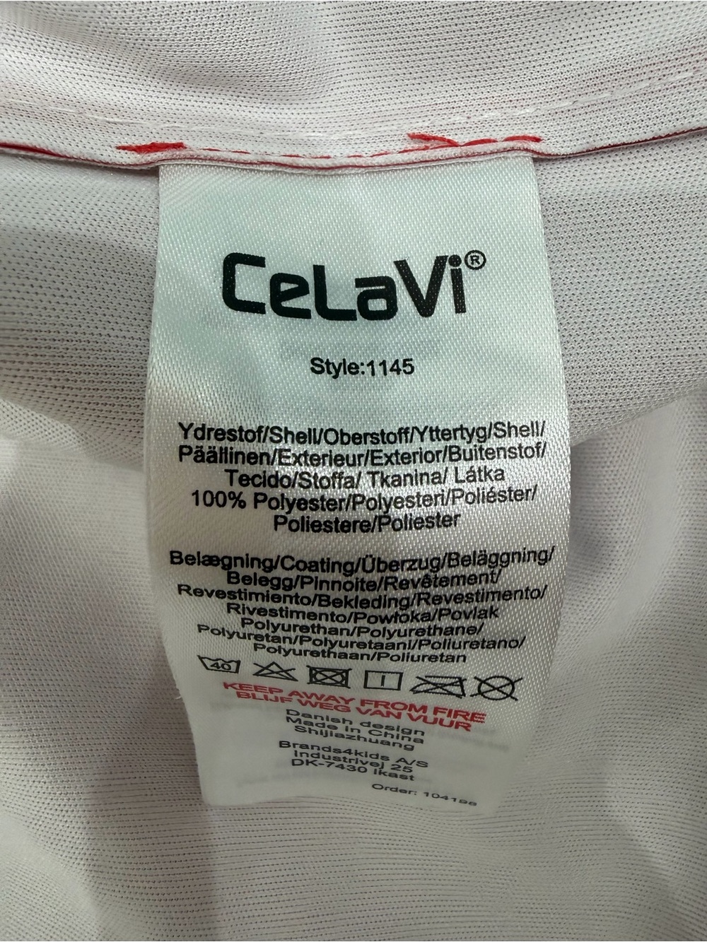 Celavi Kids Rain Set Pants And Jacket  Red Size 2 Years / 90 - Picture 6 of 7